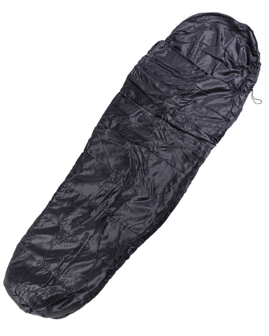 Ausverkauf: Schlafsack in Schwarz Active Forever bis 5 Grad.
