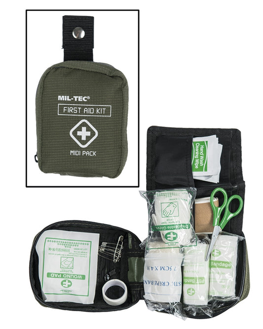 Ausverkauf: First Aid Pack Erste Hilfe Kit Midi Oliv