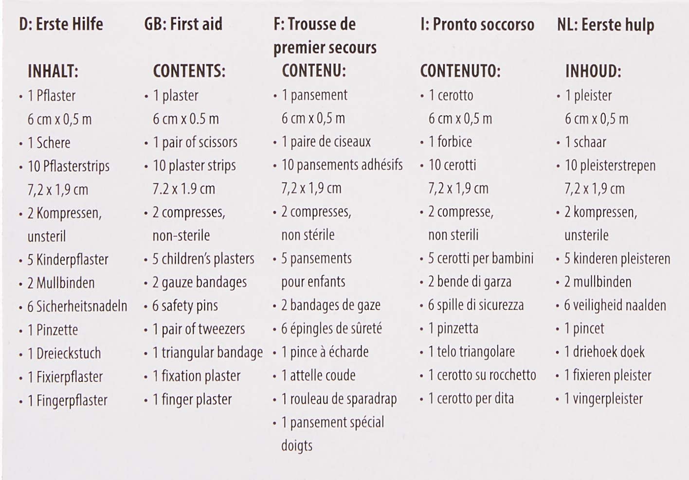 Ausverkauf: Erste Hilfe Kit - 32-teilig