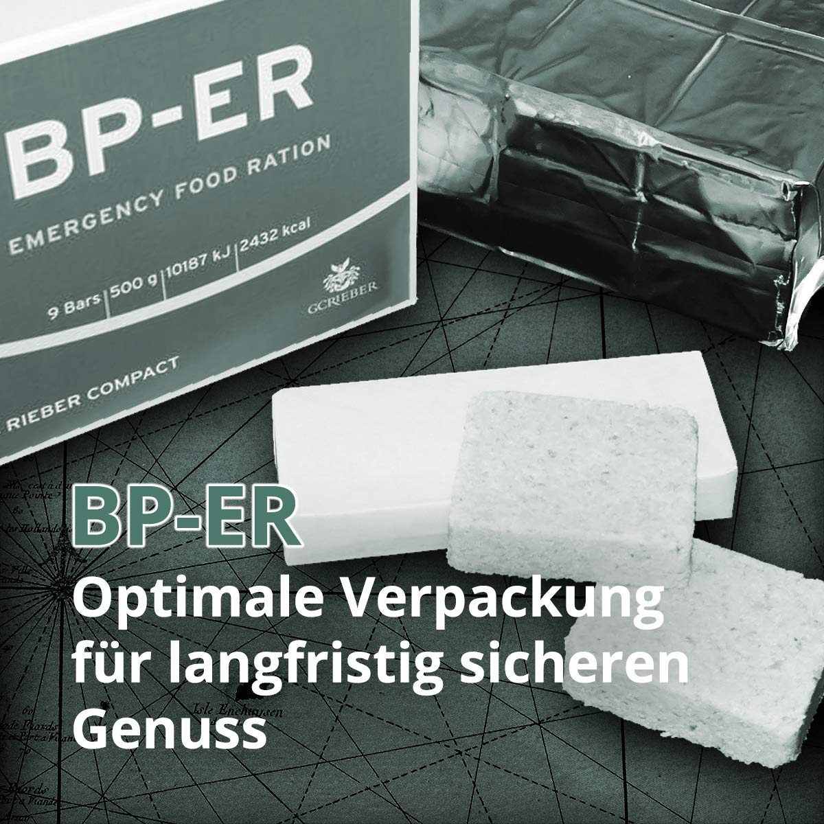 Ausverkauf: Notfallration BP-ER - Kompakte, haltbare, leichte Notfallnahrung BP-ER