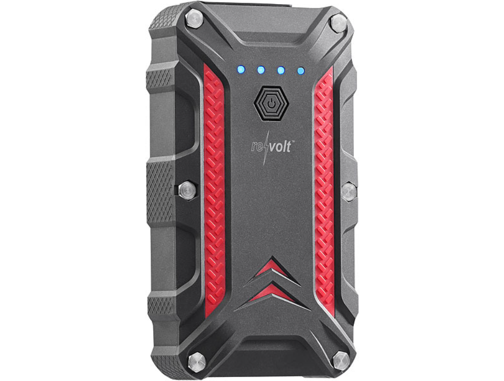 Ausverkauf: 2 in 1 : Powerbank und Kfz-Starthilfe - 12 Ah - 1.200 A - Powerstation - Notstrom - Notstarter - Autostarter - Autostarthilfe - Starthelfer - Notstarthelfer - Autostark - Notstromversorgung