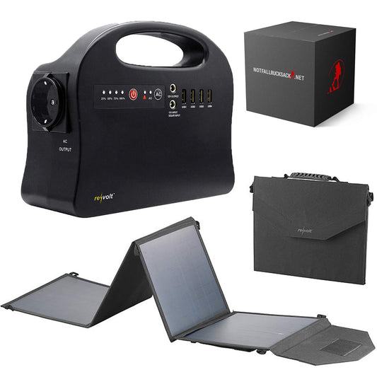 Premium Notstromaggregat Powerbank 120Watt Powerstation mit Steckdose - Ohne Panel