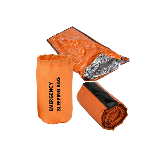 Biwak ze śpiworem ratunkowym - ultra lekki i ciepły