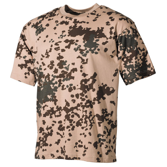 T-shirt US, półrękawy, kamuflaż tropikalny BW, 170 g/m²