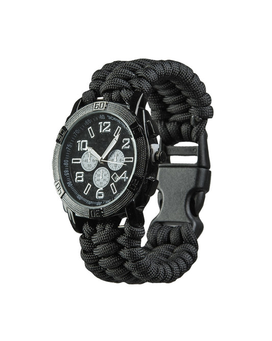 Zegarek wojskowy ′Paracord′ czarny