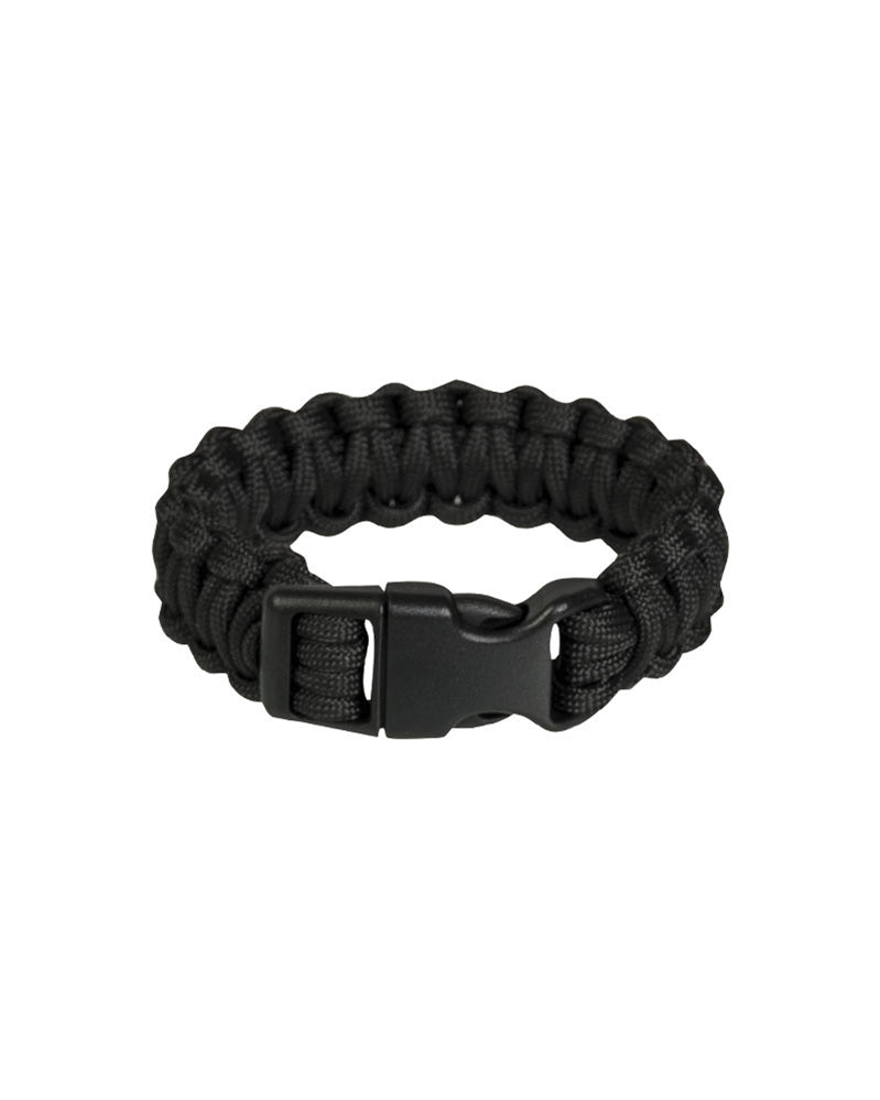 Paracord Armband 22mm Schwarz taktisches Armband