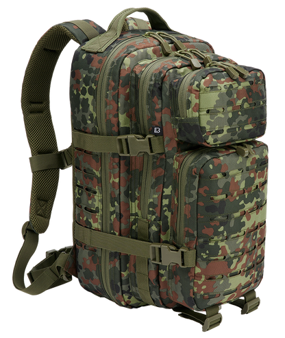 Rucksack Molle US Kampfrucksack Flecktarn Taktisch Lasercut PATCH medium