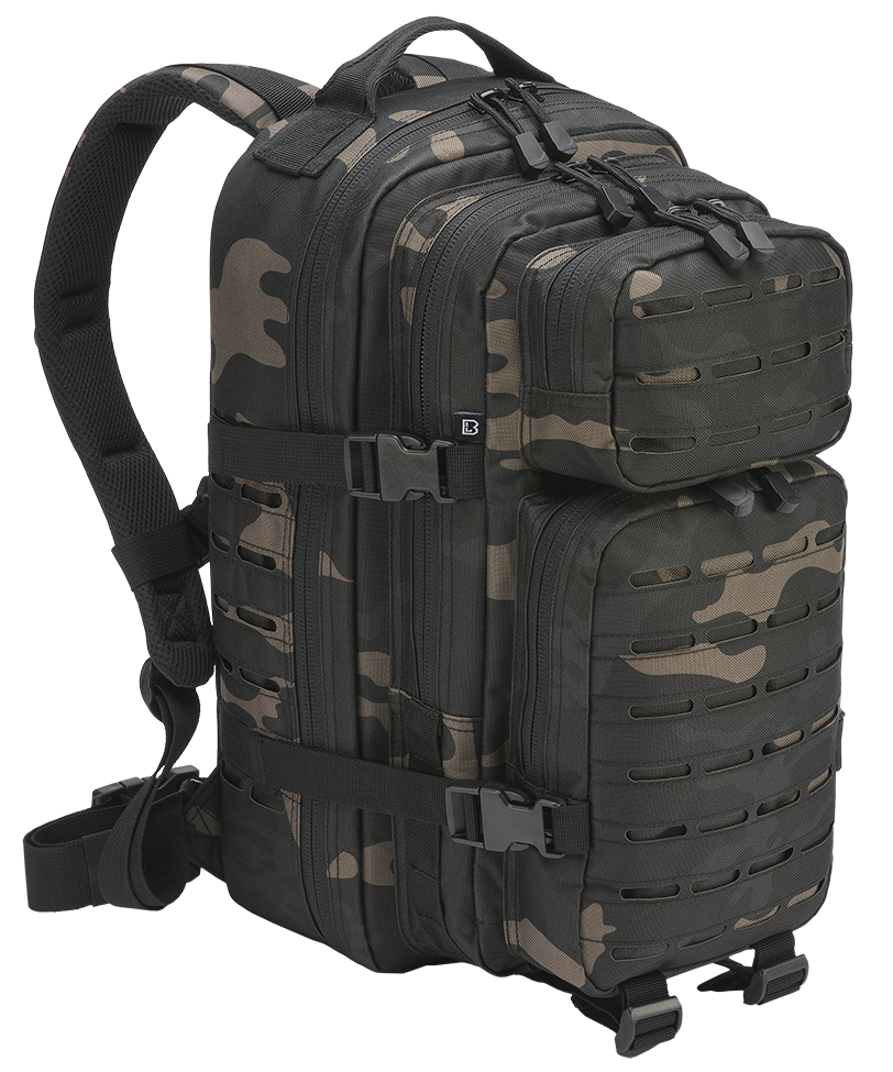 Plecak Molle US Combat Backpack Dark Camo Tactical Lasercut PATCH średni