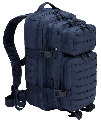 Plecak Molle US Combat Backpack Granatowy Tactical Lasercut PATCH średni