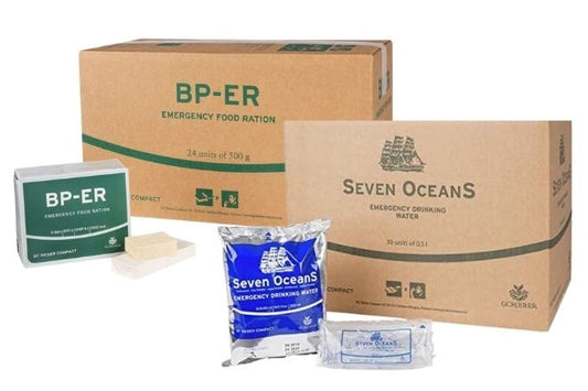 Żywność ratunkowa BP ER 24x500g z wodą ratunkową Seven Oceans