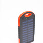 Solarpowerbank Premium Solarpanel mit Powerbank, Lampe und 2x USB Out - direkt mit der Sonne laden Notstrom