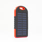 Solarpowerbank Premium Solarpanel mit Powerbank, Lampe und 2x USB Out - direkt mit der Sonne laden Notstrom